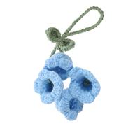 JUMPLAWN Handmade Crochet Lily Valley Car Mirror Decor Hanging Pendant Cotton Thread Flower Ornament for Rearview Mirror Multi Use Car Accessories and Decoration Gift