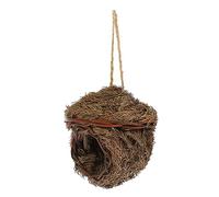 JUMPLAWN Handmade Woven Birdhouse Pendant Decorative Grass Bird Nest for Outdoor Use Garden Hanging Decoration Natural and Comfortable Attracts Wild Birds