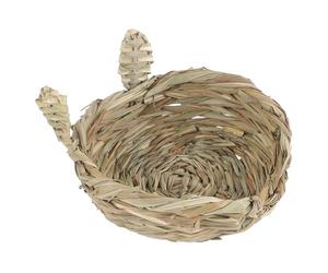 JUMPLAWN Handwoven Nest for Small Animals and Chinchillas, Comfortable Cage Woven Nest Protecting Teeth Health with Adorable Design, Bedding for Rabbit and Guinea Pig Homes