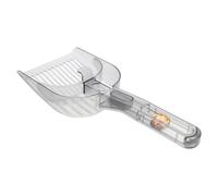 JUMPLAWN Heavy Duty Cat Litter Scoop with Small Holes for Tofu and Bentonite Litter Large Silver-grey Sifting Shovel Suitable for Kitten and Small Pets