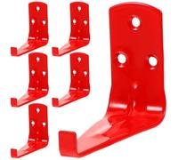 JUMPLAWN Heavy Duty Fire Extinguisher Mount Bracket with Predrilled Holes 6pcs Carbon Steel Wall Hook Optimized Access and Enhanced Durability for 9-20 Lb Extinguishers for Garage