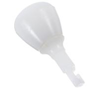 JUMPLAWN Heavy Duty Plastic Cane Tip Replacement, White Hook Style Rolling Ball End, Blind Cane Accessory for Elderly Mobility and Outdoor Walking Stick Support