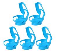 JUMPLAWN Injection Feeding Pigeon Fixed Frame, 5Pcs Blue Plastic Holder with Buckle Design for Managing Racing Pigeons and Parakeets