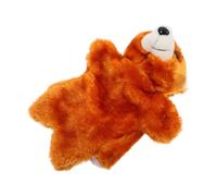 JUMPLAWN Interactive Plush Bear Hand Puppet for Realistic Soft Animal with Storytelling Function Educational Plush Puppet for Social Skill Development and Play