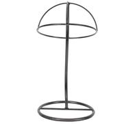 JUMPLAWN Iron Hat Rack Organiser with Dome Shape for Home and Mall Use Black Hat Display Support Tool to Protect and Wigs from Falling over Stylish Cap Holder Stand