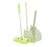 JUMPLAWN Kids Broom and Mop Set for Toddlers 3-Piece Cleaning Toy Dustpan and Brush for Role Play and Pretend Play Suitable for Children Ages 3 and Up
