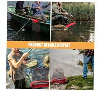 JUMPLAWN Large Capacity Fishing Net Bag Durable Nylon Mesh Fish Storage Net for Fishing Fish Friendly Design Portable for Anglers the Go