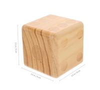 JUMPLAWN Large Natural Wooden Dice Outdoor Game Prop for Lawn Parties Events Lightweight Safe for Family Entertainment for Table Games Gatherings