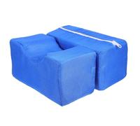 JUMPLAWN Leg Elevation Pillow and Heel Protector 2Pcs Blue Sponge Pads for Elderly Patient Injury Rest and Pressure Relief at Home