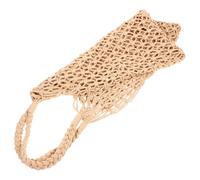 JUMPLAWN Lightweight Handmade Cotton Knitted Shoulder Bag with Hollow Mesh Design, Reusable Beach String Tote for Women, Simple Design for Daily Life