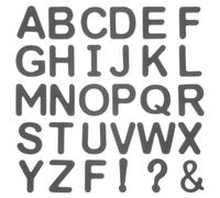 JUMPLAWN Magnetic Eva Foam Alphabet Letters Alphabet Refrigerator Stickers Educational Magnets Self-adhesive 3d Black Home Decor for Boys and Girls and Classroom