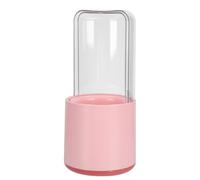JUMPLAWN Makeup Brush Organizer round Storage Box with Cover Abs Tpr Material Large Capacity Designed for Space-saving Cosmetic Storage at Home