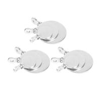 JUMPLAWN Manganese Steel Metal Targets 9Pcs Portable Hanging Plates for Archery Training and Precision Shooting Practice Outdoors