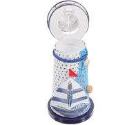 JUMPLAWN Mediterranean Lighthouse with Simple and Delicate Design Tealight Holder Candle Holder Made of Iron, Tall Nautical for Decorating Parties or Placing on Table or Window
