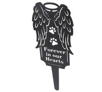 JUMPLAWN Memorial Stake for Dog Cat Garden Grave Marker Sturdy Metal Ornament Outdoor Decor Stake