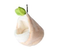 JUMPLAWN Mini Handheld Hamster Nest Warm Cotton PET Den for Small Animals Guinea Pig Home Soft and Cozy Slipper Design for Indoor Use