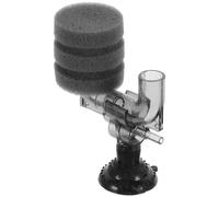 JUMPLAWN Mini Sponge Filter for Aquarium Fish Tank with Bio-filter and Filtration Function, Black Plastic and Sponge Material, for Freshwater and Breeding Fry Tank Oxygenation Random Color