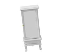 JUMPLAWN Miniature Dollhouse Cabinet Multi Functional Display Shelf for Living Room Bedroom Study Elegant Bookshelf Model for Miniature Furniture Accessories