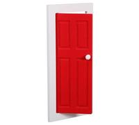 JUMPLAWN Miniature Dollhouse Door with Open Close Function Realistic Furniture Accessory for Dollhouse Decor Unique Design Safe Material for Miniature Enthusiasts