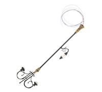JUMPLAWN Miniature Street Lamp Model for Sand Table Decor Elegant Moss Microlandscape Light for Dollhouses and Gardens Easy Assembly Type Courtyard Design Scale