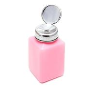 JUMPLAWN Ml Pink Nail Pump Bottle Dispenser for Nail Polish Remover with Anti-static Plastic Material and Protective Cover Suitable for Medical