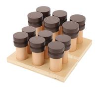 JUMPLAWN Montessori Sensory Toy Smell Sense Bottle Boys and Girls Learning Toy Montessori Wood Boy Girl Plaything Practical Training