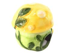 JUMPLAWN Mushroom Shaped Ceramic Hamster Nest for Small Pets, Comfortable and Easy to Wash Cooling Pet Sleeping Bed, for Car and Home Use