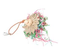 JUMPLAWN Natural Hanging Parrot Chew for Medium Small Birds Bite-resistant Birdcage Plaything Multifunctional Fun Parakeet for Cage Biting Relief and Healthy Beak Grinding