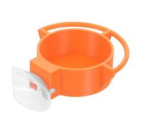 JUMPLAWN Orange Suction Cup Bird Feeder for Glass Window with Effortless Window Mounting and Removable Feeder Tray and Backyard Birdwatching Made of Sturdy Abs Material