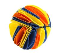 JUMPLAWN Pet Sniffing Ball Slow Feeder Felt Fabric Interactive Puzzle for Dogs Mental Stimulation and Boredom Relief Indoor Outdoor Use