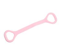 JUMPLAWN Pink Figure-8 Resistance Band with Handles, Elastic Stretch Training Strap for Shoulder Activation and Back Stretching, Fitness Exercise Pull Strap for Home Workout and Yoga