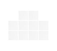 JUMPLAWN Plastic Mesh Sheet Cuttable 10pcs Multi-Purpose DIY 20x20cm White for Cross Stitch Needlepoint Craft Suitable for Wool and DIY Scenarios