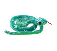 JUMPLAWN Plush Fake Snake Cat Toy Sound Interactive Catnip Chew Toy for Indoor Cats Realistic Lifelike Design Engaging Playtime Fun and Soft Material