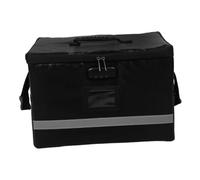 JUMPLAWN Portable File Organizer Box with Lock and Zipper, Collapsible Document Storage Bag with Handle, Polyester Material for Office and Travel, Effortless File and Assignment Management