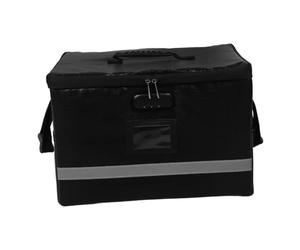 JUMPLAWN Portable File Organizer Box with Lock and Zipper, Collapsible Document Storage Bag with Handle, Polyester Material for Office and Travel, Effortless File and Assignment Management
