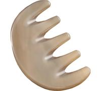 JUMPLAWN Portable Natural Material Scalp Massage Comb for Hair and Scalp with Unique Chic Design, Five-Tooth Gua Sha Comb for Scalp Massage and Meridian Relaxation, Suitable for Adults
