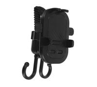 JUMPLAWN Portable Stroller Phone Mount with Detachable Holder Rotation and Hanging Hooks Versatile Phone Holder for Stroller Keys and Bag Storage