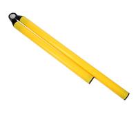 JUMPLAWN Portable Yellow Soccer Agility Poles for Training, Foldable Two-section Design Made of Abs and Metal, for Soccer Agility Training on Sunny Days Or Game Day