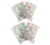 JUMPLAWN Pp Tab Dividers Binder Index Dividers, 6-Hole Translucent Colourful Insert Tabs, for Planners and Working, Indexing, Flagging and Referencing Random Color