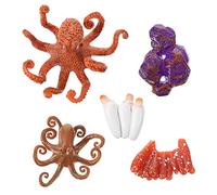 JUMPLAWN Realistic Octopus Bath Toy Ocean Toys for Boys and Girls Insect Octopus Evolution Model Boy Girl Learning