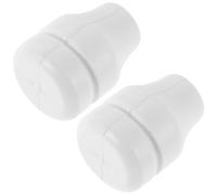 JUMPLAWN Roller Blind Knobs Bedroom and Suitable for Curtains for Office 2pcs White with 4 Holes, Versatile Use Detachable Design Horizontal Blinds Window Treatments