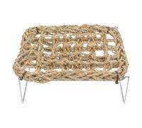JUMPLAWN Sea Grass Bearded Dragon Hammock - Basking Platform with Metal Legs - Lizard Reptile Tank Accessories - Lounger for Leopard Gecko Snake Lizard Habitat
