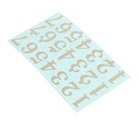 JUMPLAWN Self-Adhesive Gold Foil Music Stickers for Orchestral Instruments Featuring 3D Musical Notes, for Drum and Guitar DIY Projects and Personal Practice with Unique Antique Style