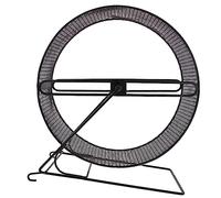 JUMPLAWN Silent Hamster Wheel Toy Super Quiet Exercise Wheel for Hedgehogs Squirrels and Small Animals Sturdy Iron Construction with Base for Safe Play