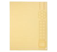 JUMPLAWN Silicone Paint Mat, Easy to Clean and Reusable Drawing Board for Crafts and Home Use, Non-toxic Yellow Silicone Painting Mat for Doodling and Creative Activities