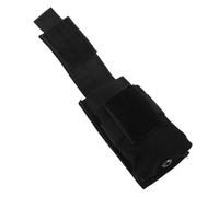 JUMPLAWN Small Flashlight Belt Pouch, Portable Black Canvas Torch Holder with Single Compartment, Protective Mini Tool and Scissors Utility Bag for Outdoor Everyday Carry Storage