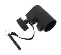 JUMPLAWN Speaker Stand Reducer Collar 40mm to 35mm Locking Sleeve Black Plastic Metal for Home Theater
