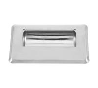 JUMPLAWN Stainless Steel Rectangular Recessed Finger Flush Pull Handle 4.5x2.6x0.8 Inch Heavy Duty Wear Resistant Sliding Door Pull for Cabinet and Closet in Home or Bedroom