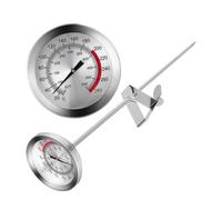 JUMPLAWN Stainless Steel Temp Probe Meat Thermometer for Fried Chicken Accurate Pointer Scale Cooking Thermometer with Readings High Grade Metal for Precise Oil and Food Temperature