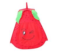 JUMPLAWN Strawberry Castle Play Tent Portable Indoor Game House Foldable Playhouse for Ages Material Easy Installation Ball Pool